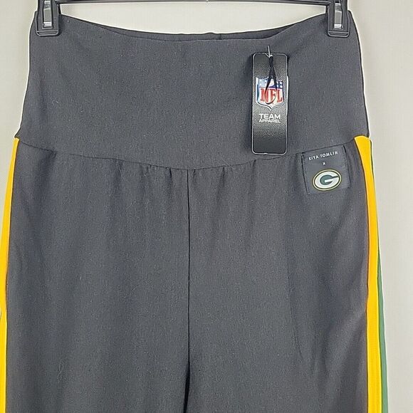 Kiya Tomlin x NFL Green Bay Packers Joggers Womens 2XL High Waist Bamboo Pants - Picture 2 of 9